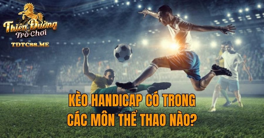 Kèo handicap có trong các môn thể thao nào