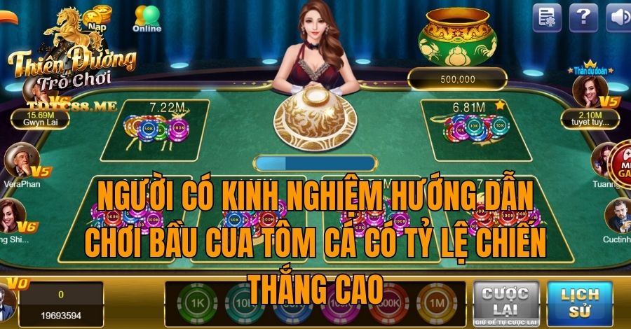 Người có kinh nghiệm hướng dẫn chơi bầu cua tôm cá có tỷ lệ chiến thắng cao
