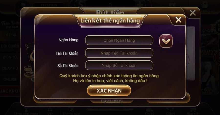 liên kết ngân hàng tdtc88