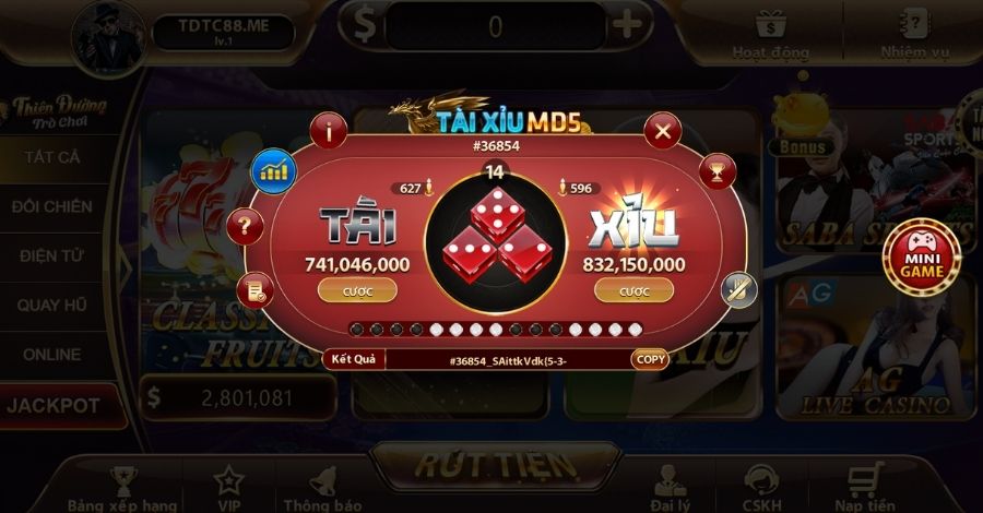 tài xỉu md5 xanh chín