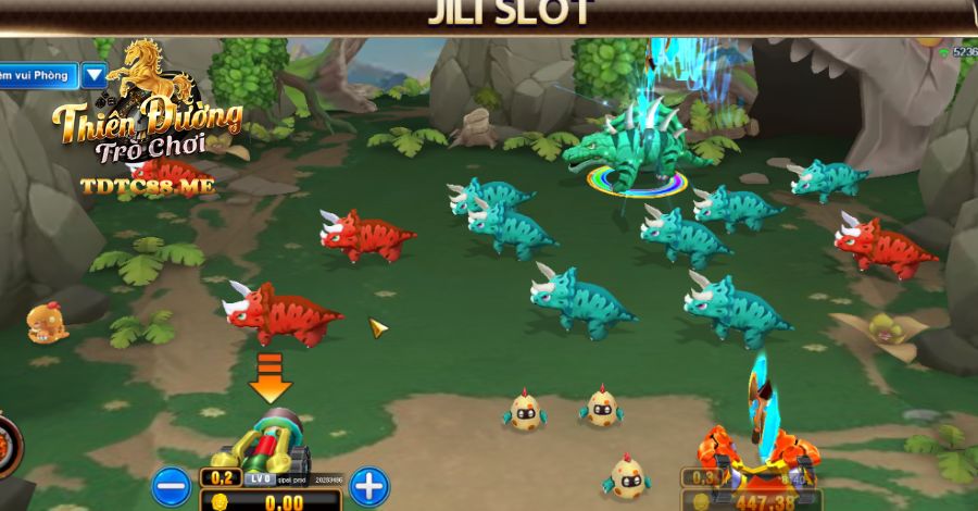 Giao diện game săn cá khủng long cực hấp dẫn và bắt mắt